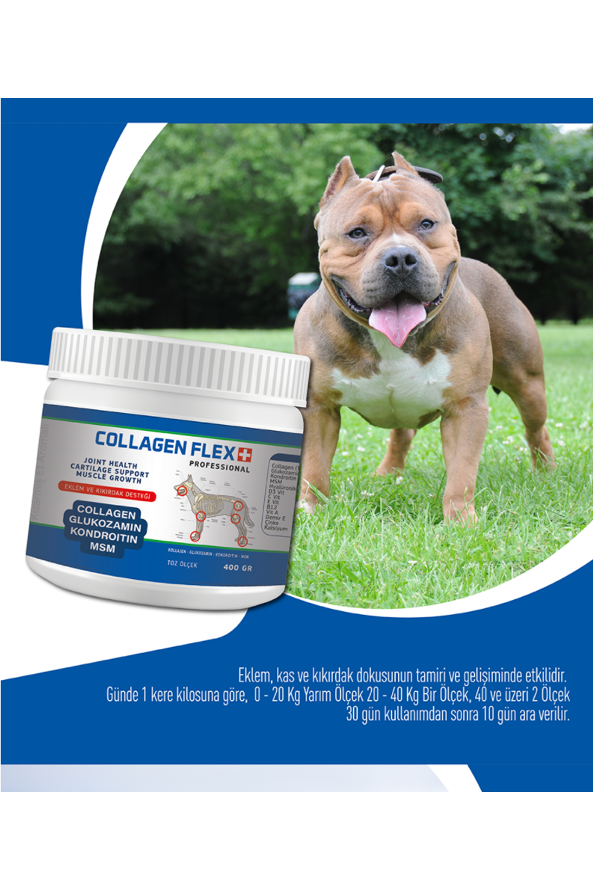 Collagen Flex Glukozamin Kondroitin 400 Gr